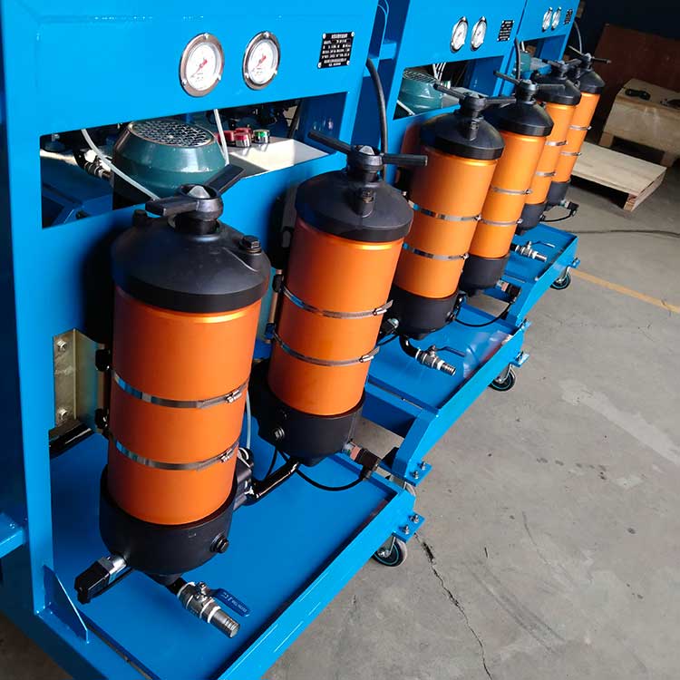 華豫供應(yīng)油液除雜質(zhì)雙筒高精密濾油車50&100L/min